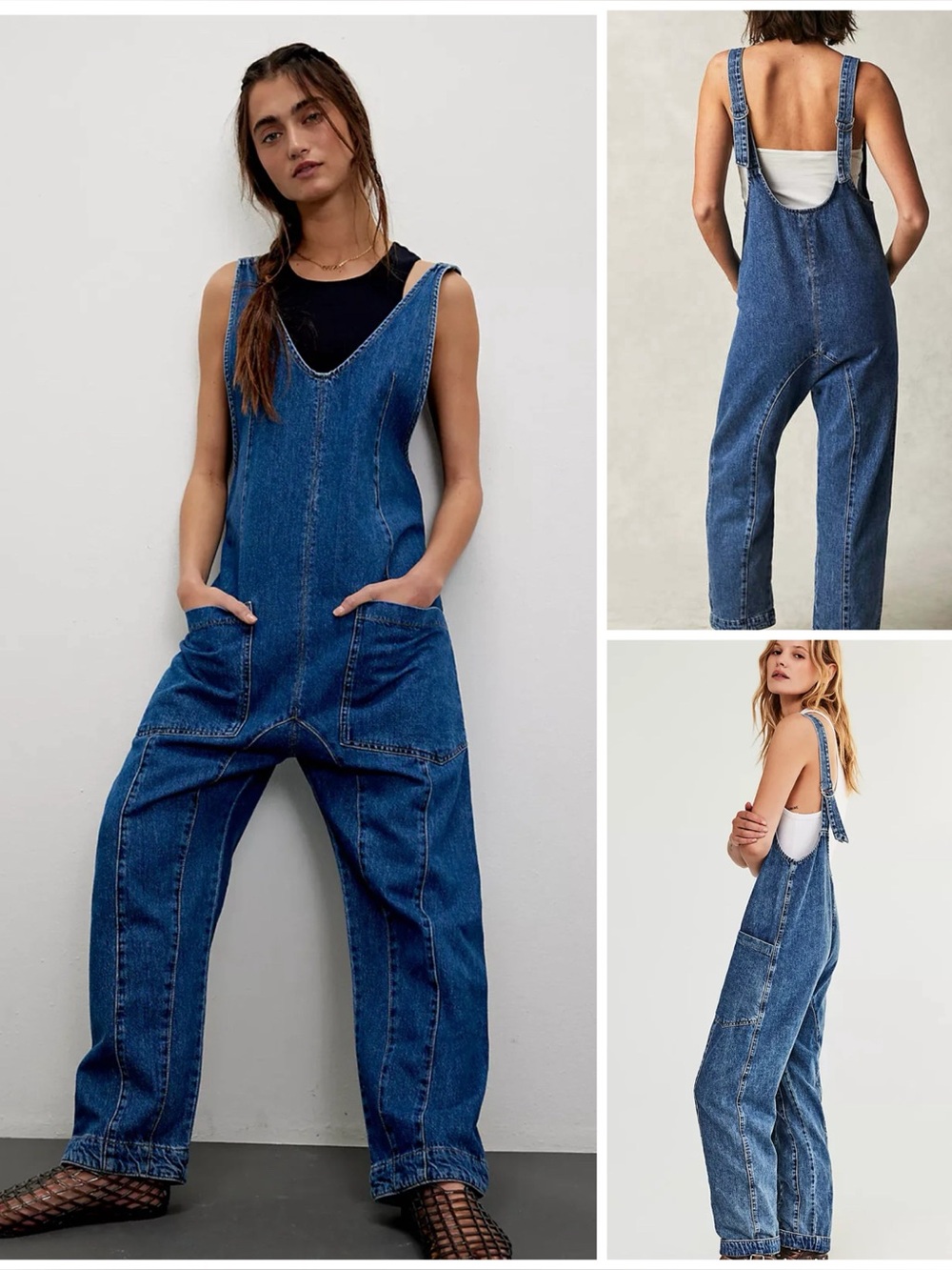 𝓯𝓹 Free People  ~ We The Free High Roller Jumpsuit